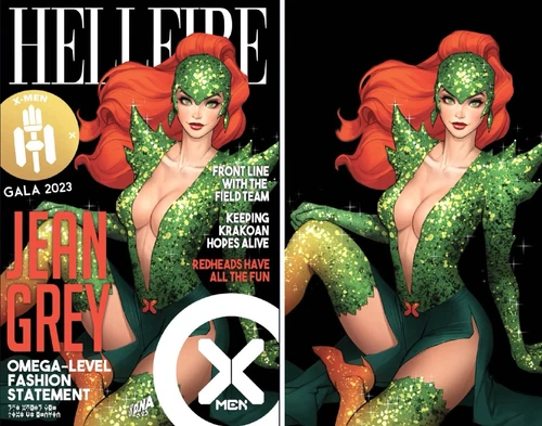 (2 Pack) Jean Grey #1 Hellfire Gala Exclusive Virgin & Trade Variants 2023 X-Men