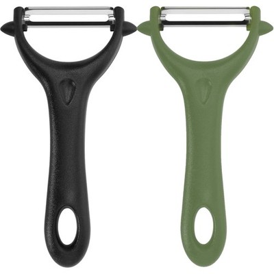 Pack of 2 Peelers, 14.5 x 7.5 cm Peeler Vegetable Universal Peeler Stainless ...