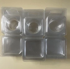 60 Round Wax Melt Clamshell Molds-Packs Clear Empty Plastic Single Cavity .78 OZ