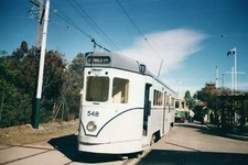 Australia Original Real Photo St Paul's Tce Brisbane Tram #548 on Kodak Royal