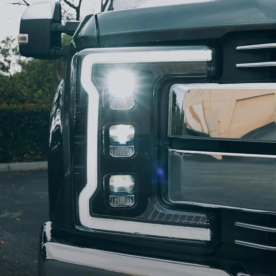 Recon LED Projector Headlights For 2017-2019 Ford Super Duty F250/F350/F450/F550 - Image 2 of 4