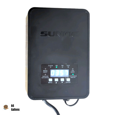 SUNVIE 200W Outdoor Landscape Lighting Transformer with Timer and Photocell