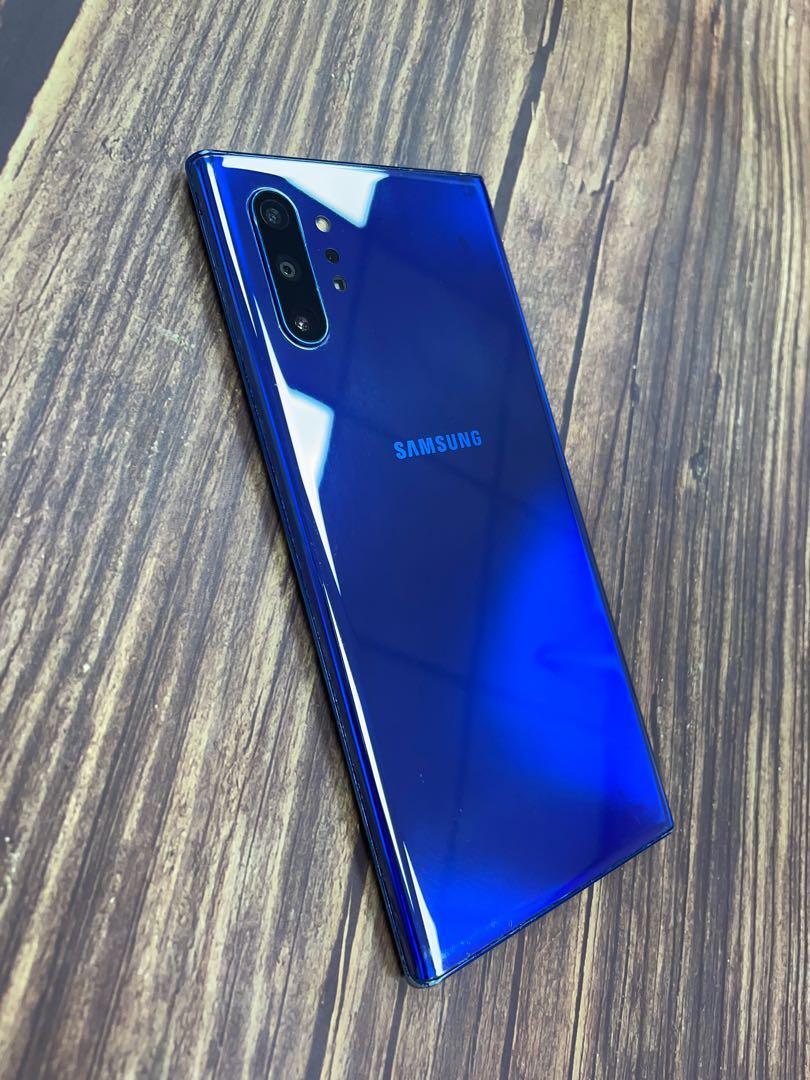 Samsung Galaxy Note 10+ミスティックブルー 本体 Amazon.com: Samsung Galaxy Note 10, 256GB, Aura Glow - Fully