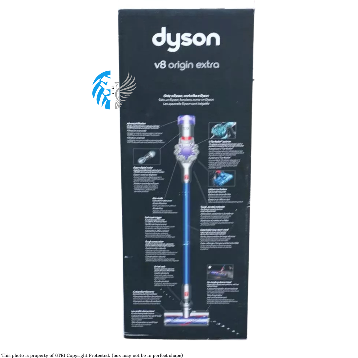 Dyson V8 Origin Extra Cordless Vacuum Cleaner - Blue/Gray (400494