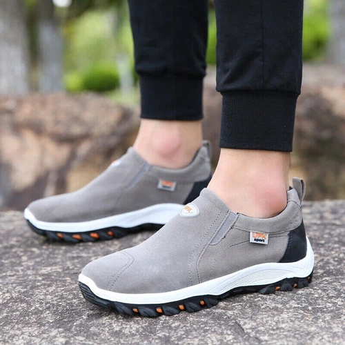 Mens Casual Breathable Loafers Shoes Running Walking Slip on Sports Sneakers Gym - Bild 12 von 49