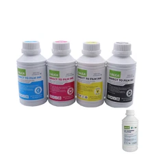 CALCA 500ml CMYK DTF Ink for Epson Printhead(Free Gift 1L DTF Cleaning Solution)