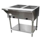 Falcon Food Service 2 Well Electric Steam Table w/ Adjustable Undershelf - 120v