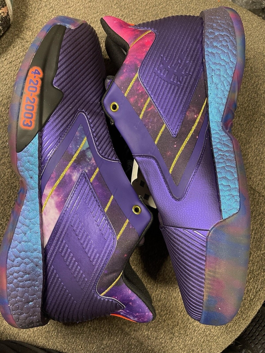 Adidas T-MAC Millennium 2 Basketball Shoes Purple Galaxy Men 11.5 FV5589 Raptors adidas T-Mac Millennium 2 Galaxy for Sale | Authenticity  main image 4