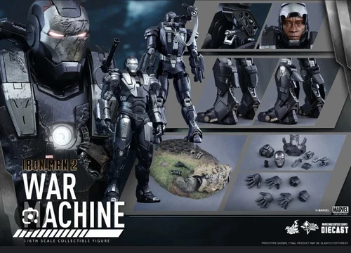 Figura Marvel MCU Hot Toys escala 1/6 MMS331-D13 Iron Man 2 máquina de guerra diecast