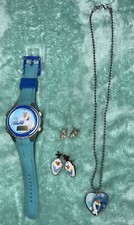 Disney Frozen Jewelry Lot Olaf Watch Necklace Earrings