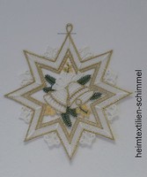 Plauener Spitze Fensterbild Weihnachten Fensterbilder Stern Fensterdekoration
