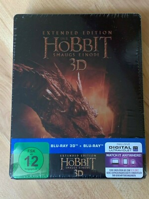 Der Hobbit Smaugs Einöde 3D Extended Edition STEELBOOK - 3D-Blu-Ray - NEU&OVP