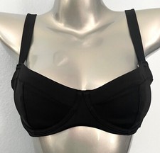 Victoria's Secret Swim Bikini Top Nwt Solid Black Wicked Underwire Sling