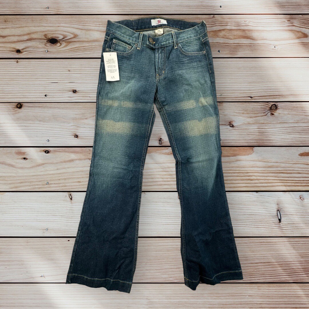 パンツ ARMANI EXCHANGE - decoration wide denim ARMANI EXCHANGE - decoration wide denim