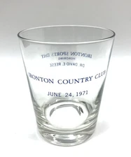 Ironton Ohio Country Club 1971 Sports Day Drinking Glass OH Vtg