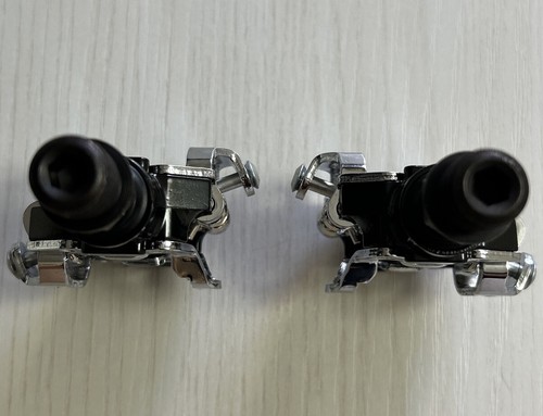 Pedali Mtb spd bici sgancio rapido mountain bike per con attacco alluminio nero - Foto 3 di 3