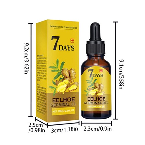 Suero de crecimiento del cabello de jengibre para fortalecer el cabello fino 10/20/40ML - Imagen 7 de 11