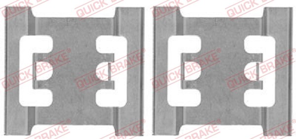 Front QUICK BRAKE 109-1688 Accessory Kit, disc brake pad for ,NISSAN,OPEL,RENAUL