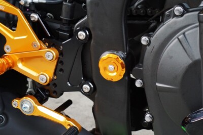 アクセサリー R NINJA ZX-4R ZX-25R SNIPER Frame hole cap Gold | eBay