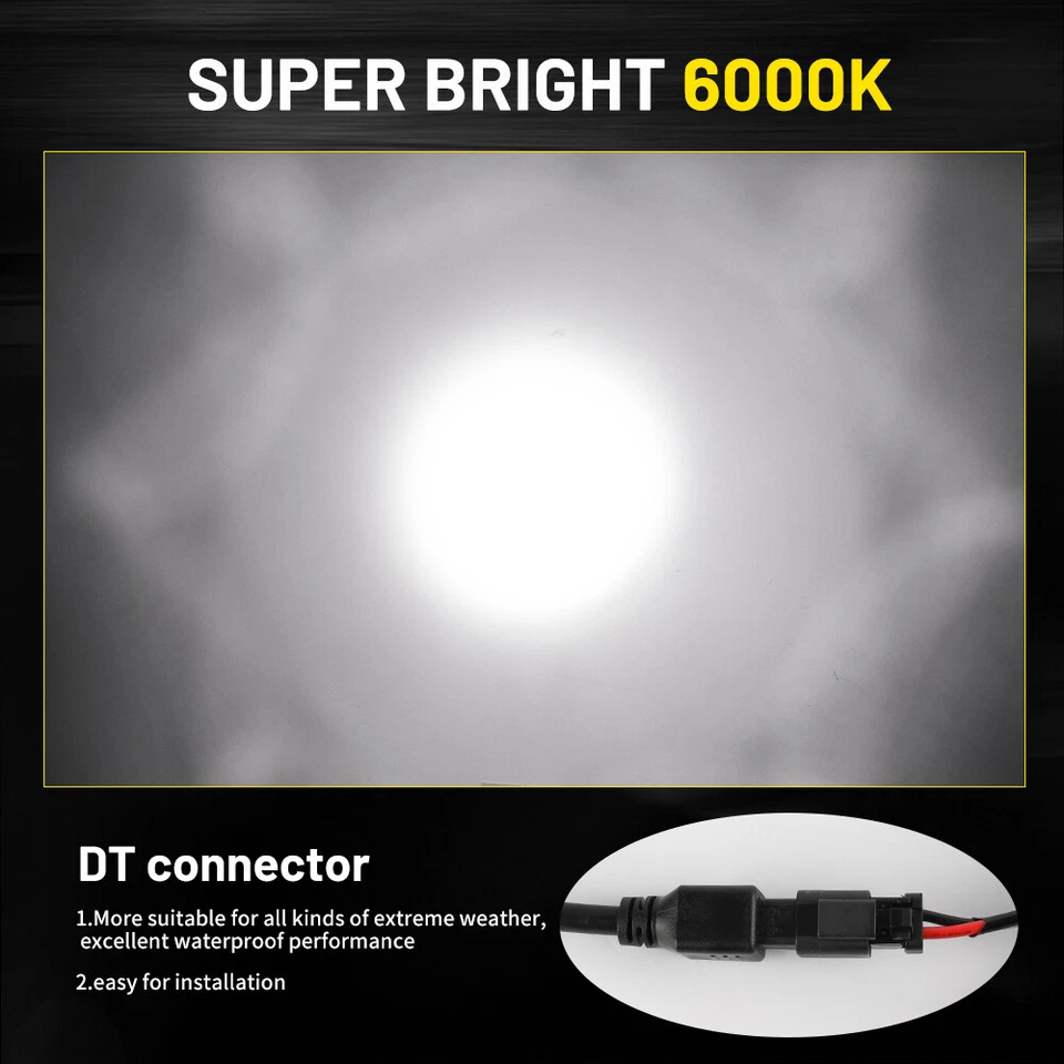 LED Work Light Bar Flood Spot Lights Driving Lamp Offroad Car Truck SUV 12V 24V - Image 4 of 4