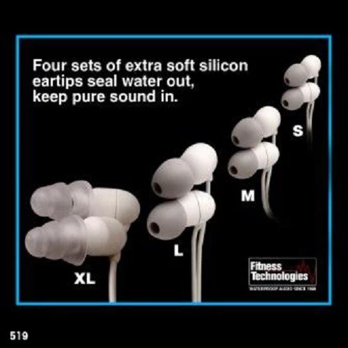 Natación Ipod Shuffle MP3 Reproductor & Brote 100% Agua - Naranja - Superiora - Imagen 3 de 4