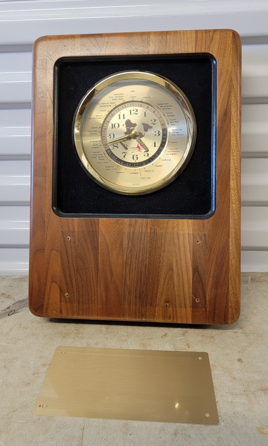 Lord King Quartz World Time Clock Airplane Wall Clock eBay