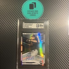 2023 Panini Elite Extra Edition  Drue Hackenberg Prime  Numbers C 4/9 Auto SGC 9