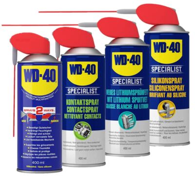 WD-40 SET Silikon-& Kontaktspray, Lithiumsprühfett, Multifunktionsprodukt 1600ml