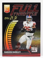 2023 Panini Donruss Elite Full Throttle Red /75 Saquon Barkley #FT-SB