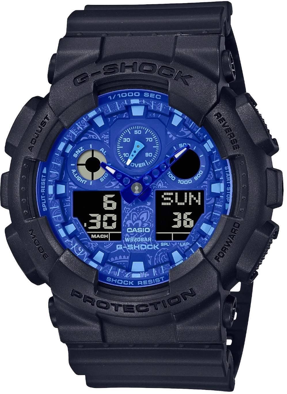 Orologio Uomo Casio G-SHOCK in Resina CLASSIC Multifunzione GA-100BP-1AER Nero E