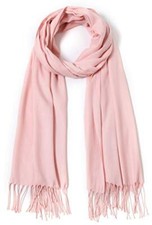 Pashmina Shawls and Wraps Large Scarfs for Women Wedding Party Baby Pink