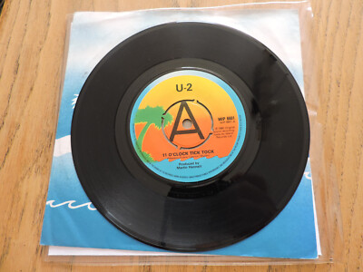 U2 11 O' CLOCK TICK TOCK 7'' UK A LABEL PROMO WIP 6601