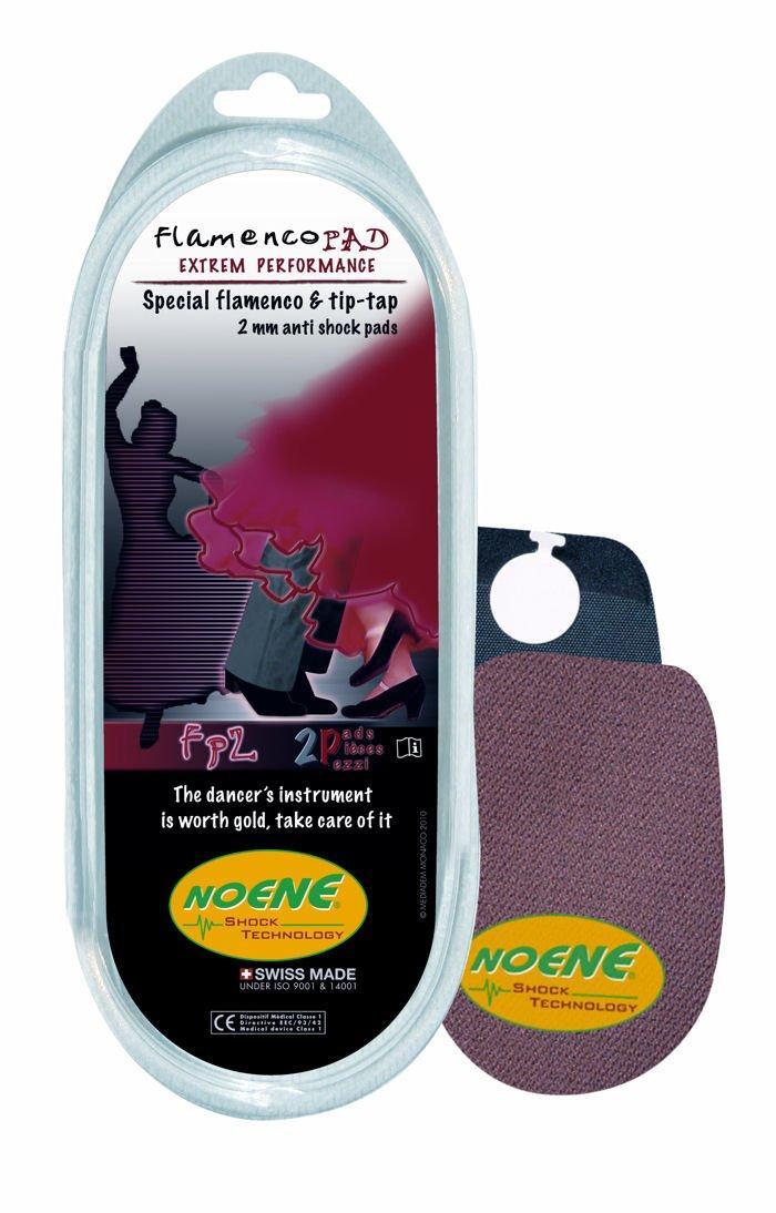 Almohadilla para talón Noene Tap Dance/Flamenca - Negra, tapón de choque