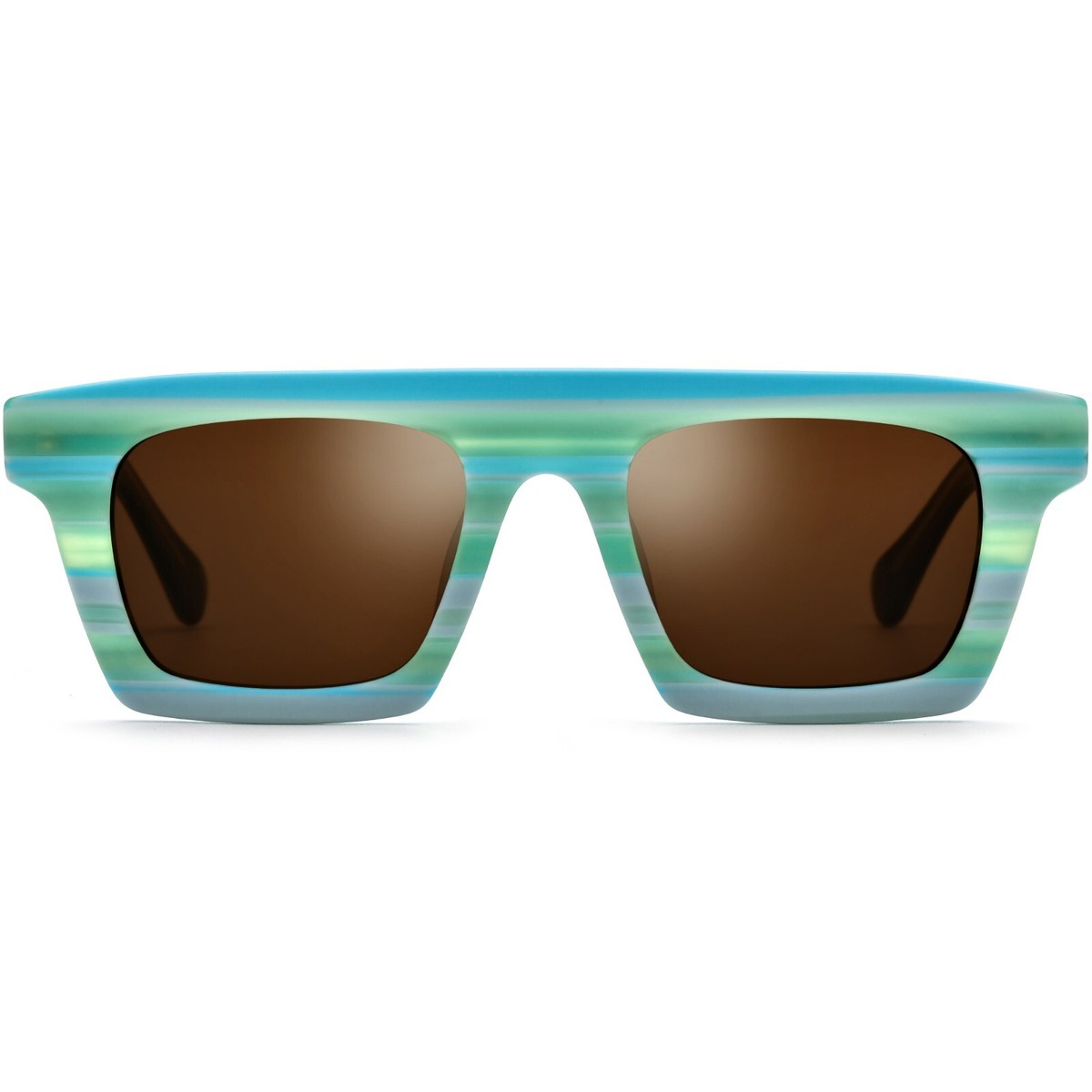 Stella McCartney Blue Square Sunglasses with Brown Lenses Black Thick Oversized Square Tinted Sunglasses with Blue  main image 2