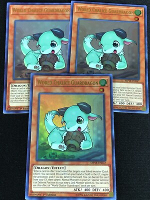 YUGIOH WORLD CHALICE GUARDRAGON MP18-EN047 1ST ULTRA X3