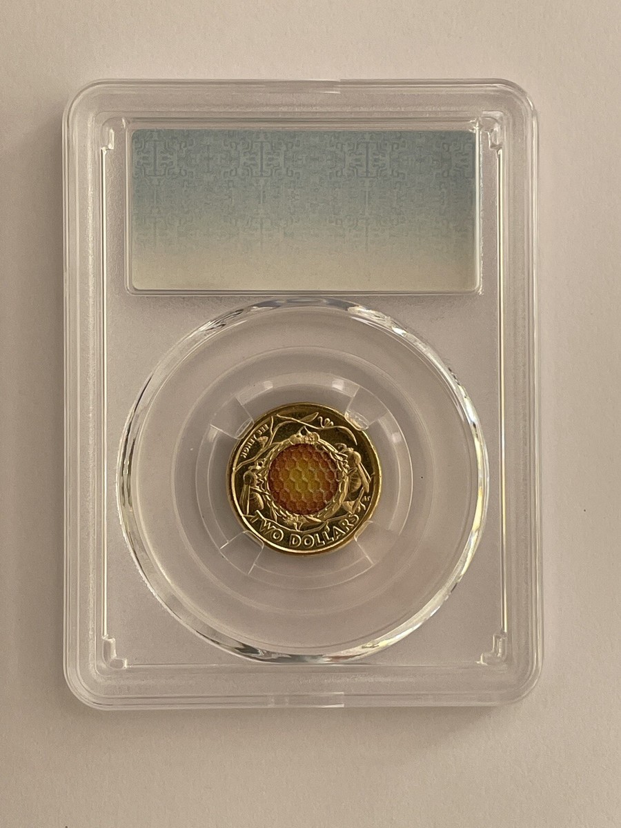 2022 Australian $2 coin Honey Bee Coloured UNC In Profession Slab
