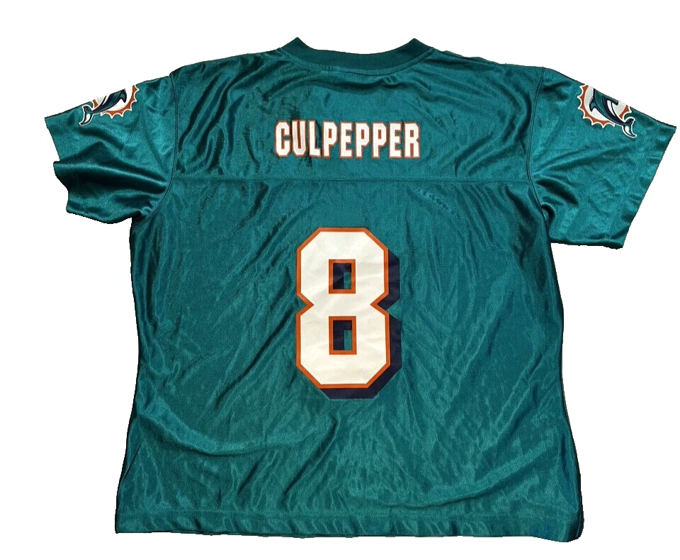 Camiseta de los Miami Dolphins Daunte Culpepper #8 para mujer XL jugadores de la NFL para ella nueva con etiquetas Foto 2 de 4