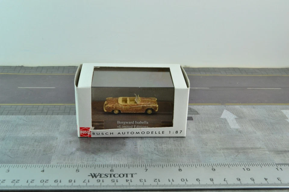 Busch 43152 Old Timer Borgward Isabella in "Wood" 1:87 Scale HO  - Image 2 of 2