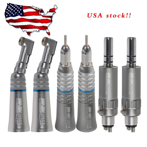 NSK Style Dental Slow Low Speed Handpiece Straight Contra Angle Air Motor 4/2H M - Picture 31 of 221