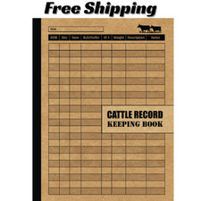 Cattle Record Keeping Cow Calf Log Book: Breeding and Beef Calving Book Producti