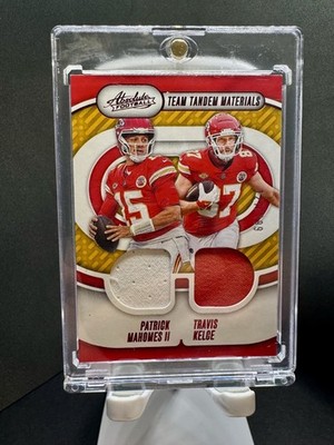 2024 Panini Team Tandem Materials Patrick Mahomes & Travis Kelce RED CM /199