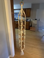 Vintage 53  Hanging 8 Shelf Macrame Piece