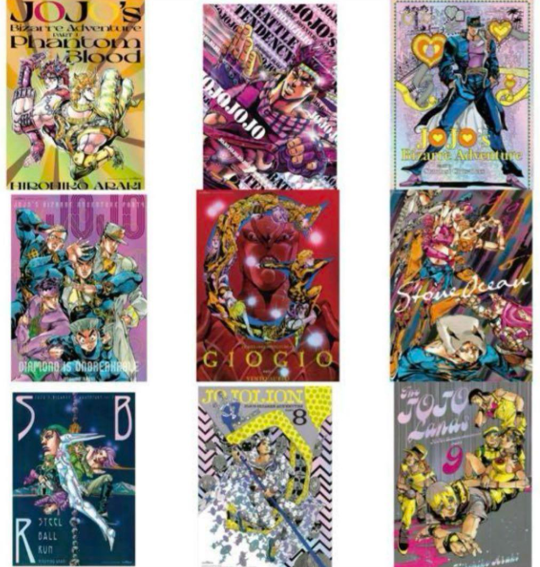 JoJo's Bizarre Adventure Jojo World B3 Aurora Poster All Set Japan