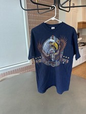 Vintage Fruit of the Loom Eagle Native American Graphic T-Shirt XL