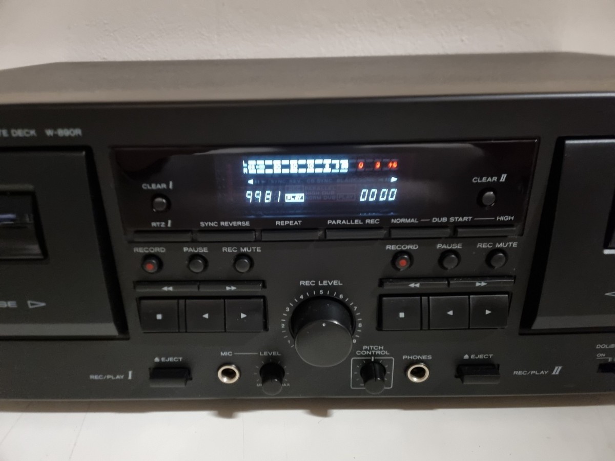 TEAC W-890R Double Auto Reverse Cassette Deck - Very nice