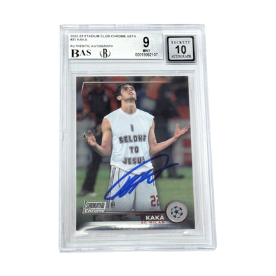 Kaka Signed 2022-23 Topps Stadium Club Chrome 