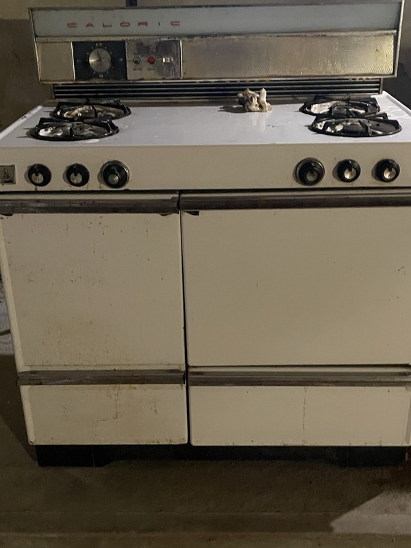 1950’s Caloric Gas Stove with Heater and Burner