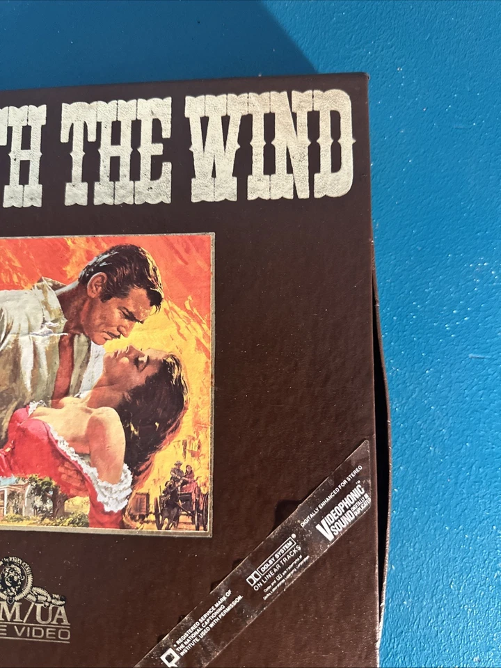 Gone With The Wind VHS Box Set • 2 Tape MGM/UA Home Video • 1985 Edition - Image 2 of 4