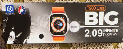 Hiwatch Pro T900 Ultra Series Smartwatch 2.09'' Wireless Charging Orange Band