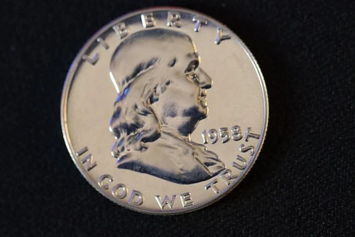 1958 PROOF Franklin Half Dollar 90% Silver *BF07